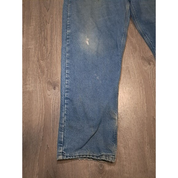 Carhartt Jeans Mens 42x32 Medium Blue Denim Relaxed Fit Liner 100% Cotton - Picture 11 of 11